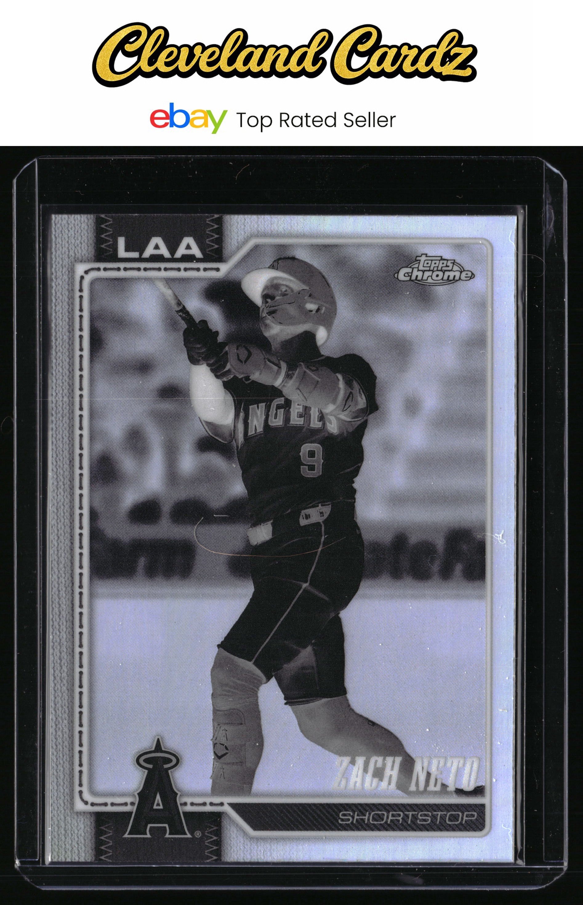 2026 Topps Chrome #77 Zach Neto Negative Refractors