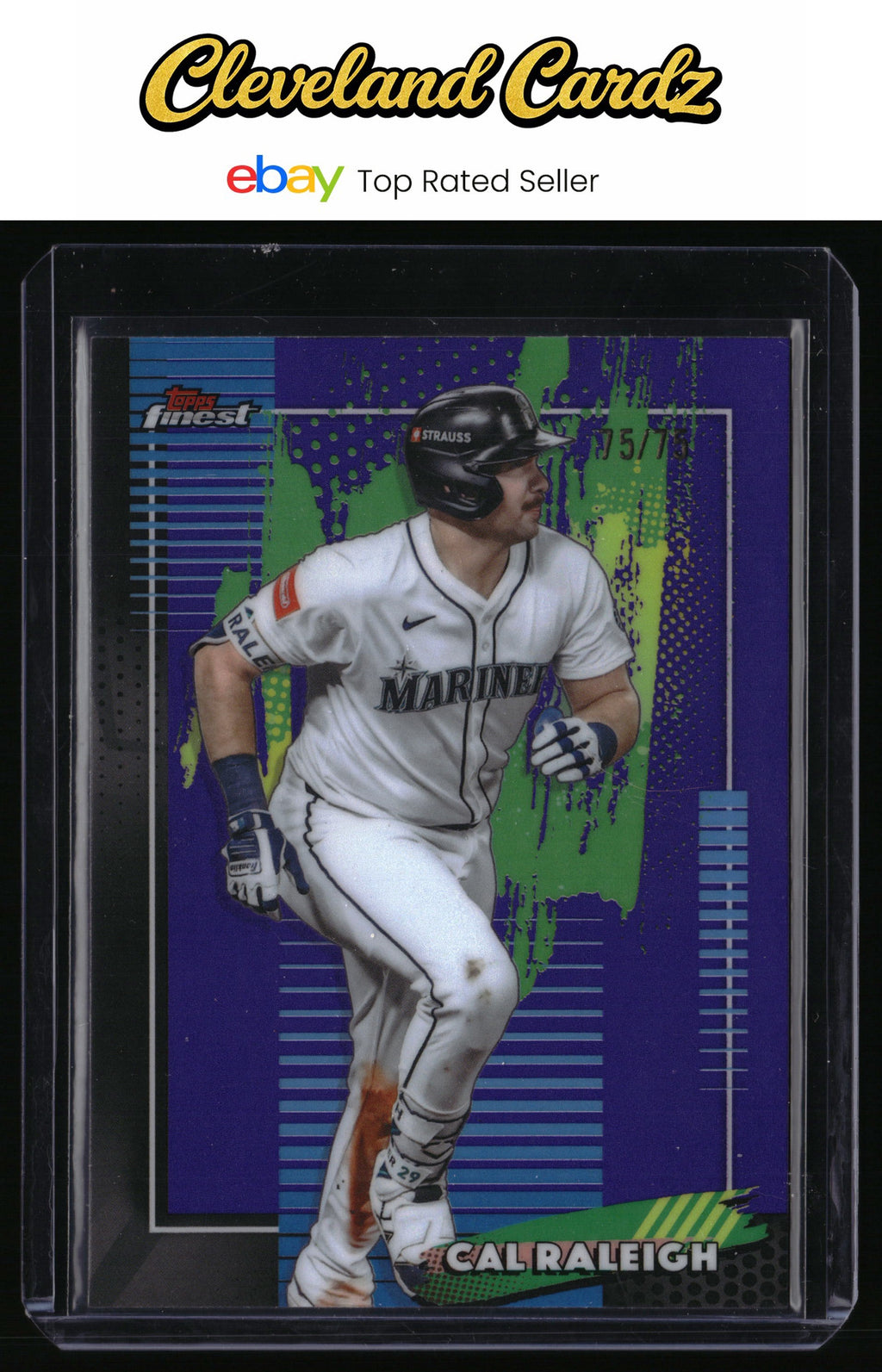 2026 Finest #33 Cal Raleigh Purple Refractors #/75 *Bookend*