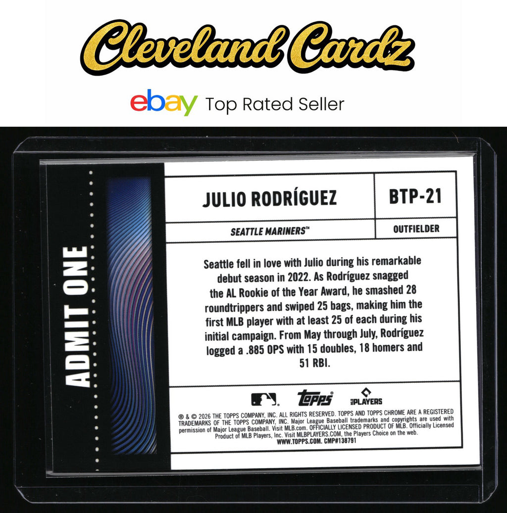 2026 Topps Chrome #BTP-21 Julio Rodríguez Big Ticket Players