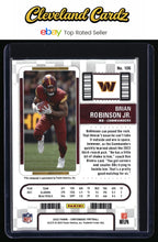 2022 Panini Contenders #106 Brian Robinson Jr. Cracked Ice Ticket #/22