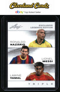 2026 Leaf Exclusive Legends #ELE-20 R. Nazário/Lionel Messi/Lamine Yamal