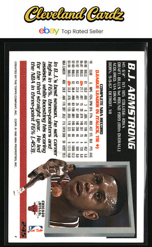 1994-95 Topps #245 B.J. Armstrong