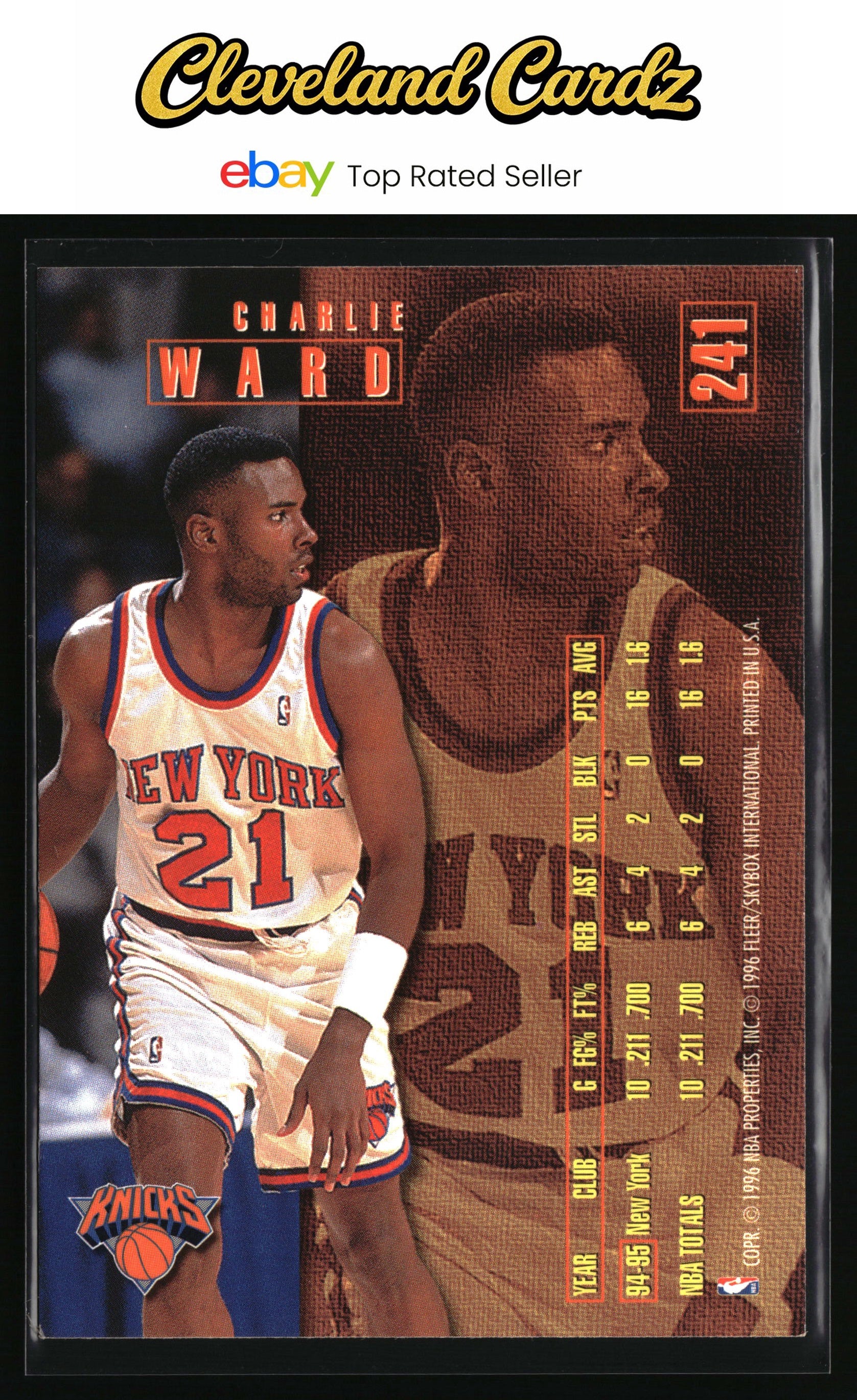 1995-96 Fleer #241 Charlie Ward
