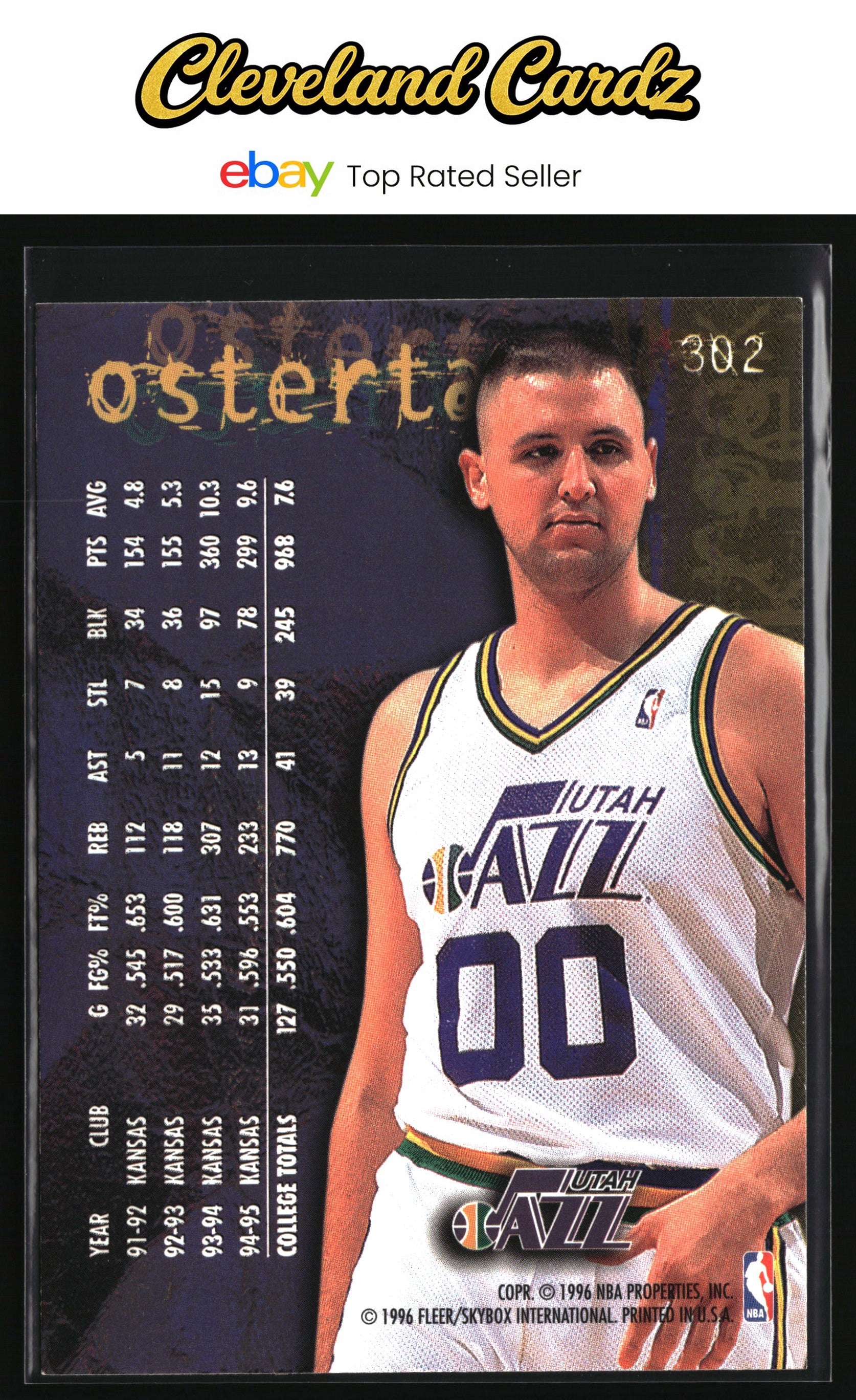 1995-96 Fleer #302 Greg Ostertag