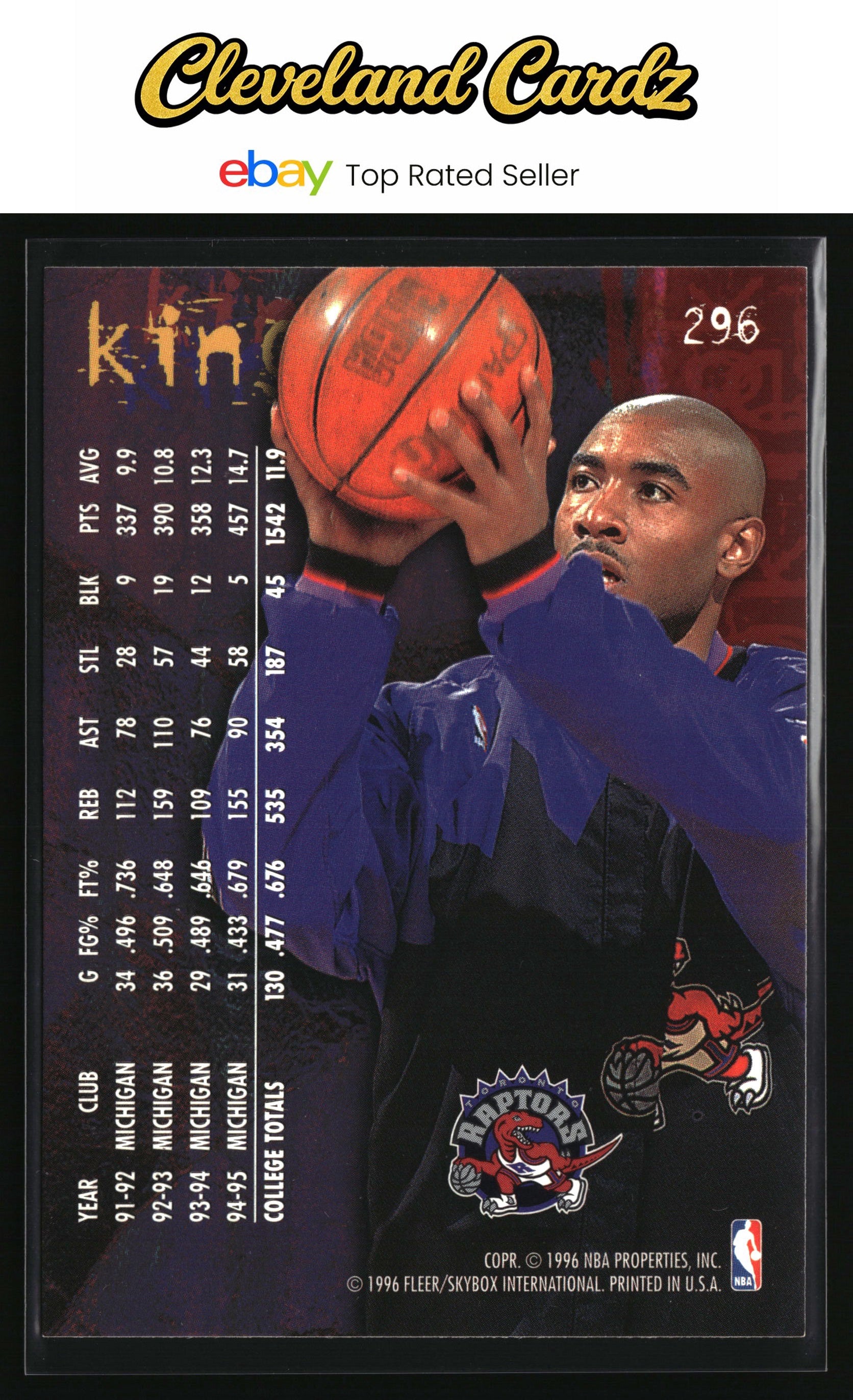 1995-96 Fleer #296 Jimmy King