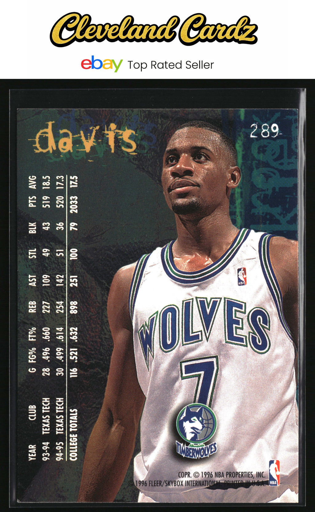 1995-96 Fleer #289 Mark Davis