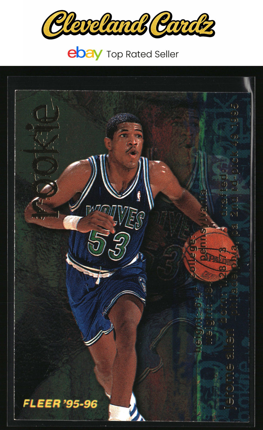 1995-96 Fleer #281 Jerome Allen