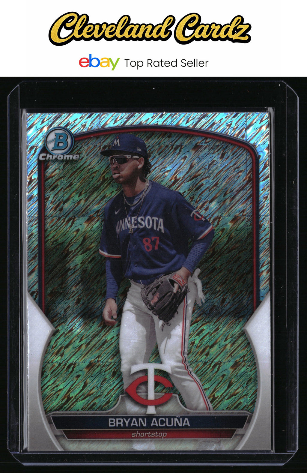 2023 Bowman Chrome #BCP-193 Bryan Acuña Prospects Shimmer Refractor