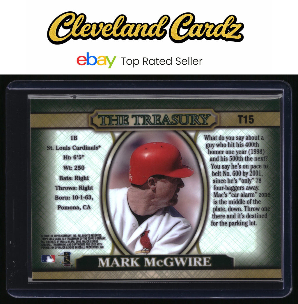 2000 Topps Gold Label #T15 Mark McGwire The Treasury