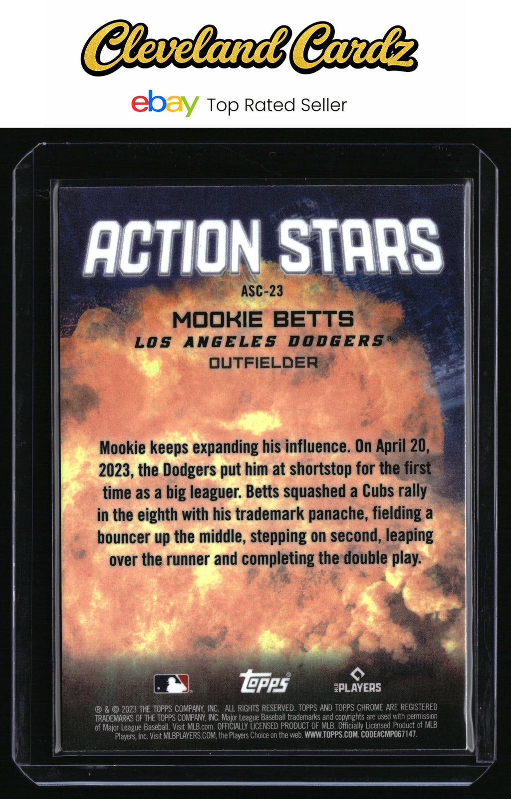 2023 Topps Chrome Update #ASC-23 Mookie Betts Action Stars