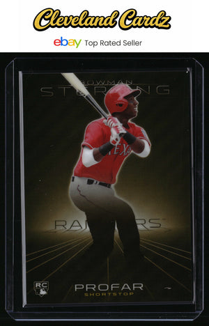2013 Bowman Sterling #12 Jurickson Profar Gold Refractors #/50