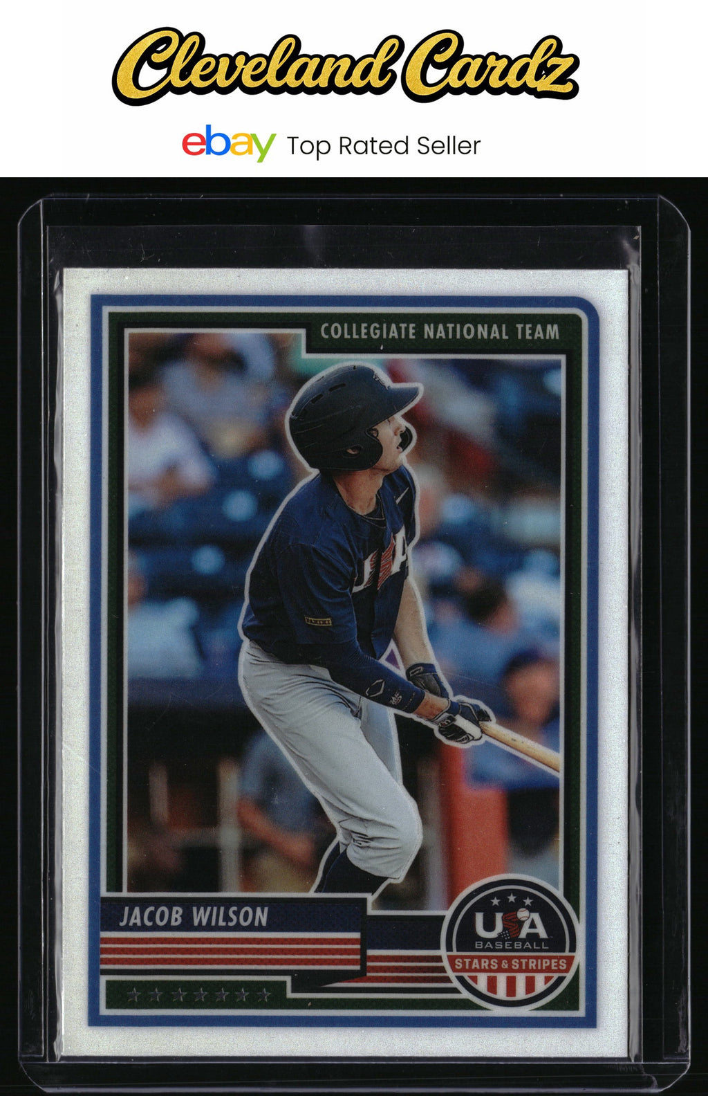 2023 Panini Stars & Stripes USA Baseball #84 Jacob Wilson