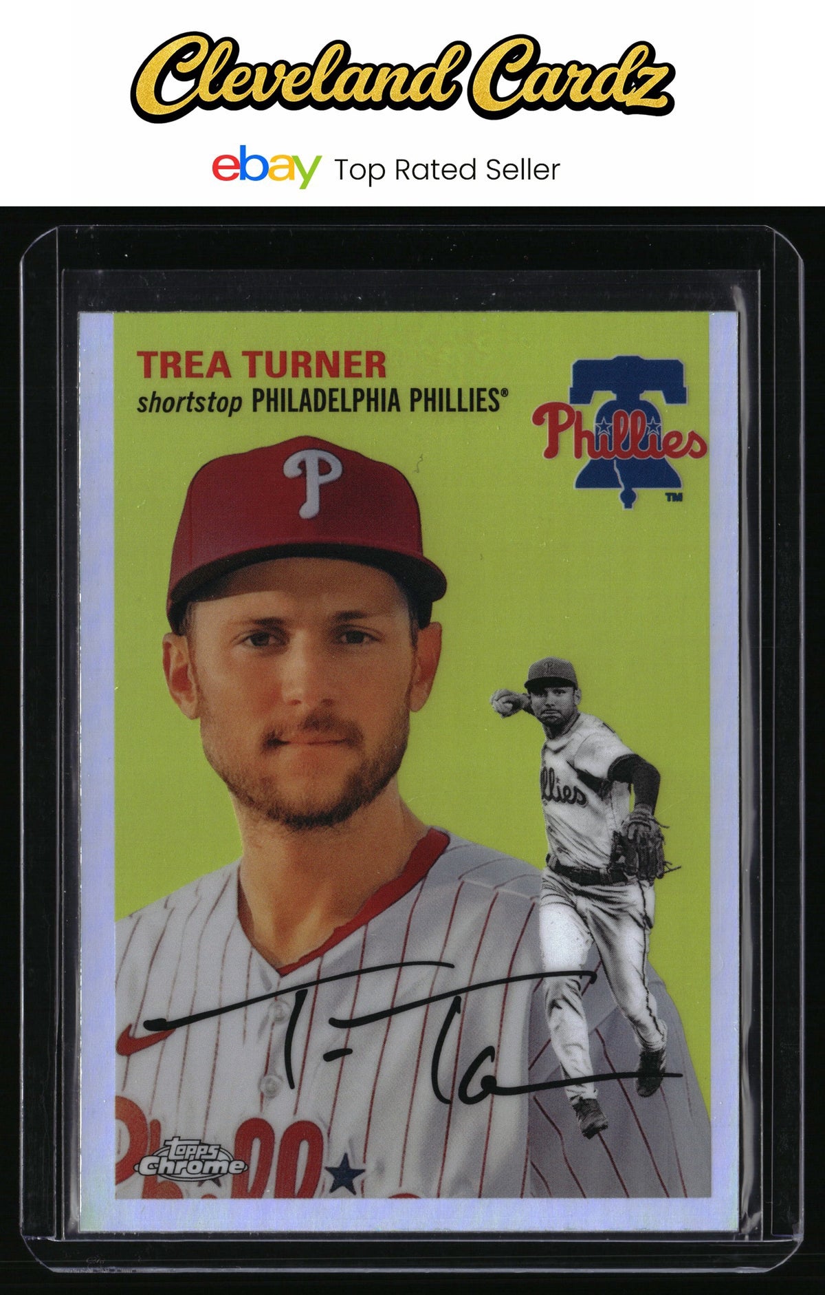 2023 Topps Chrome Platinum Anniversary #315 Trea Turner Refractors