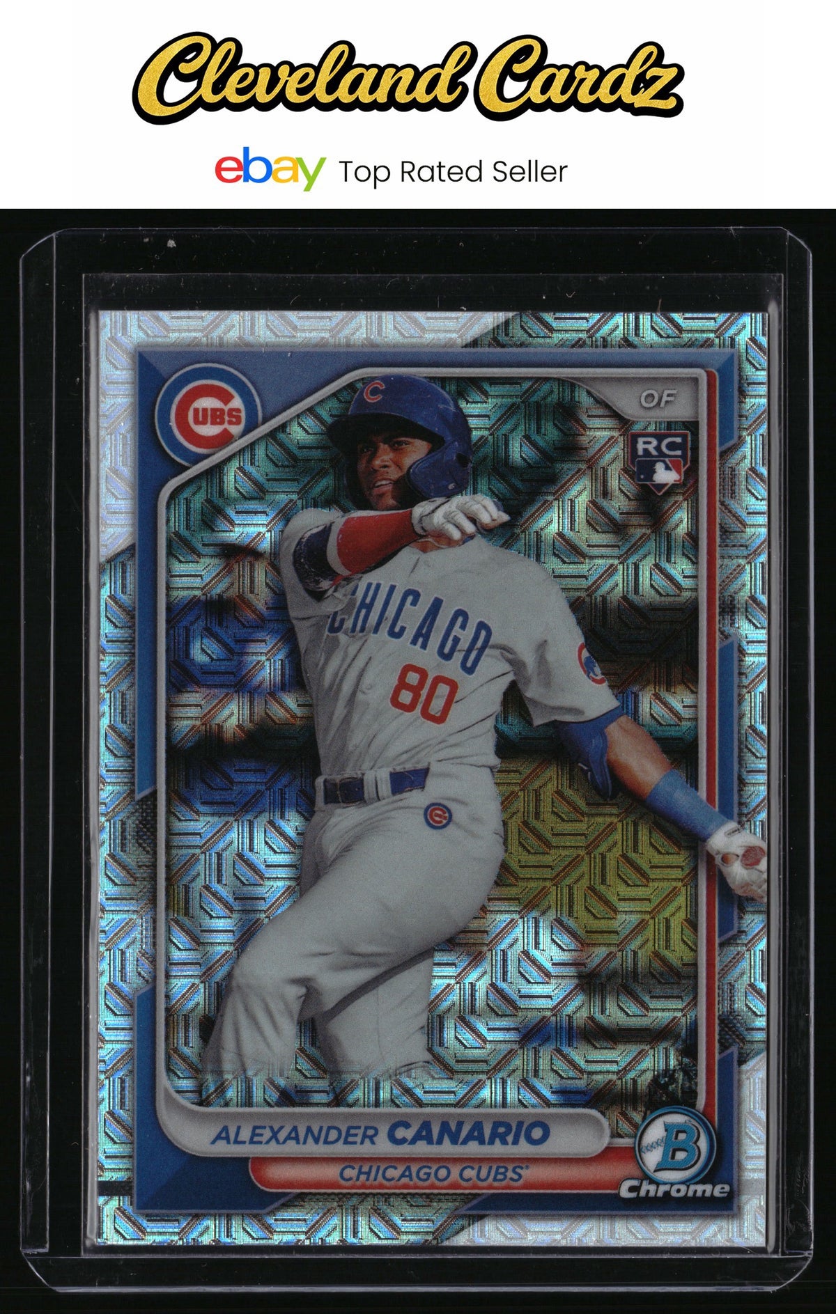 2024 Bowman #21 Alexander Canario Chrome Mojo Refractors