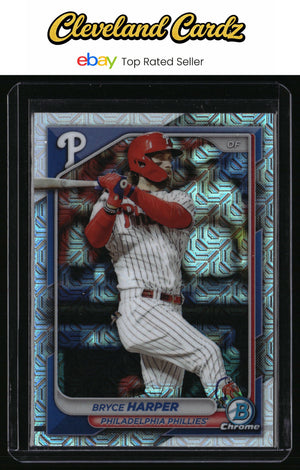 2024 Bowman #37 Bryce Harper Chrome Mojo Refractors