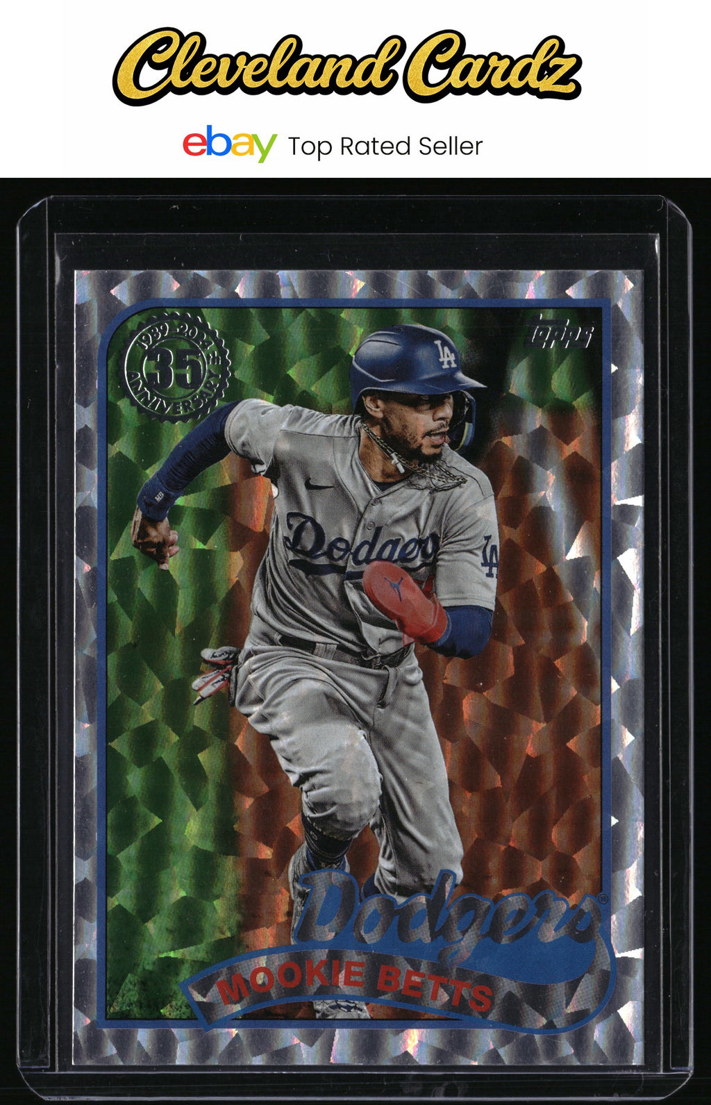 2024 Topps #89B-34 Mookie Betts 1989 Topps Baseball 35th Anniversary Foil