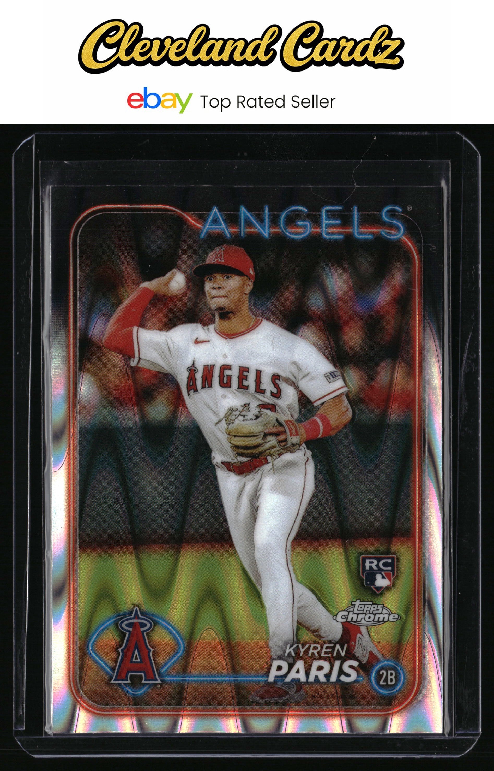 2024 Topps Chrome #151 Kyren Paris Raywave Refractors