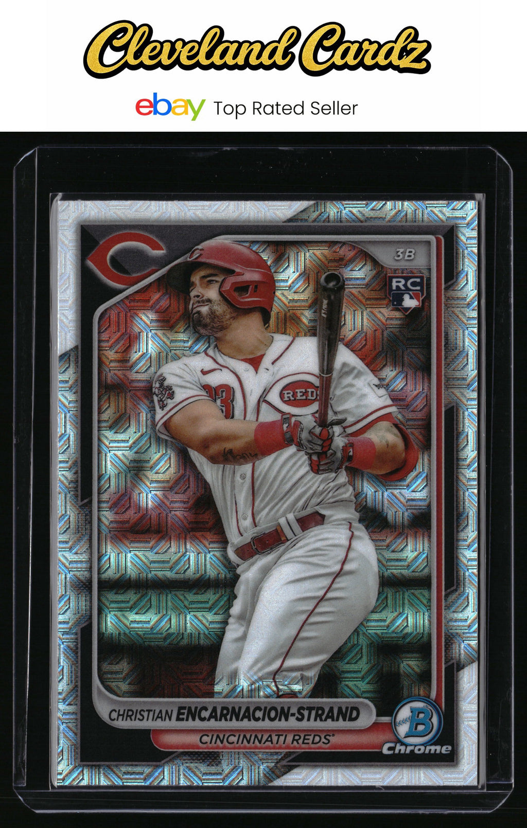 2024 Bowman #79 Christian Encarnacion-Strand Chrome Mojo Refractors