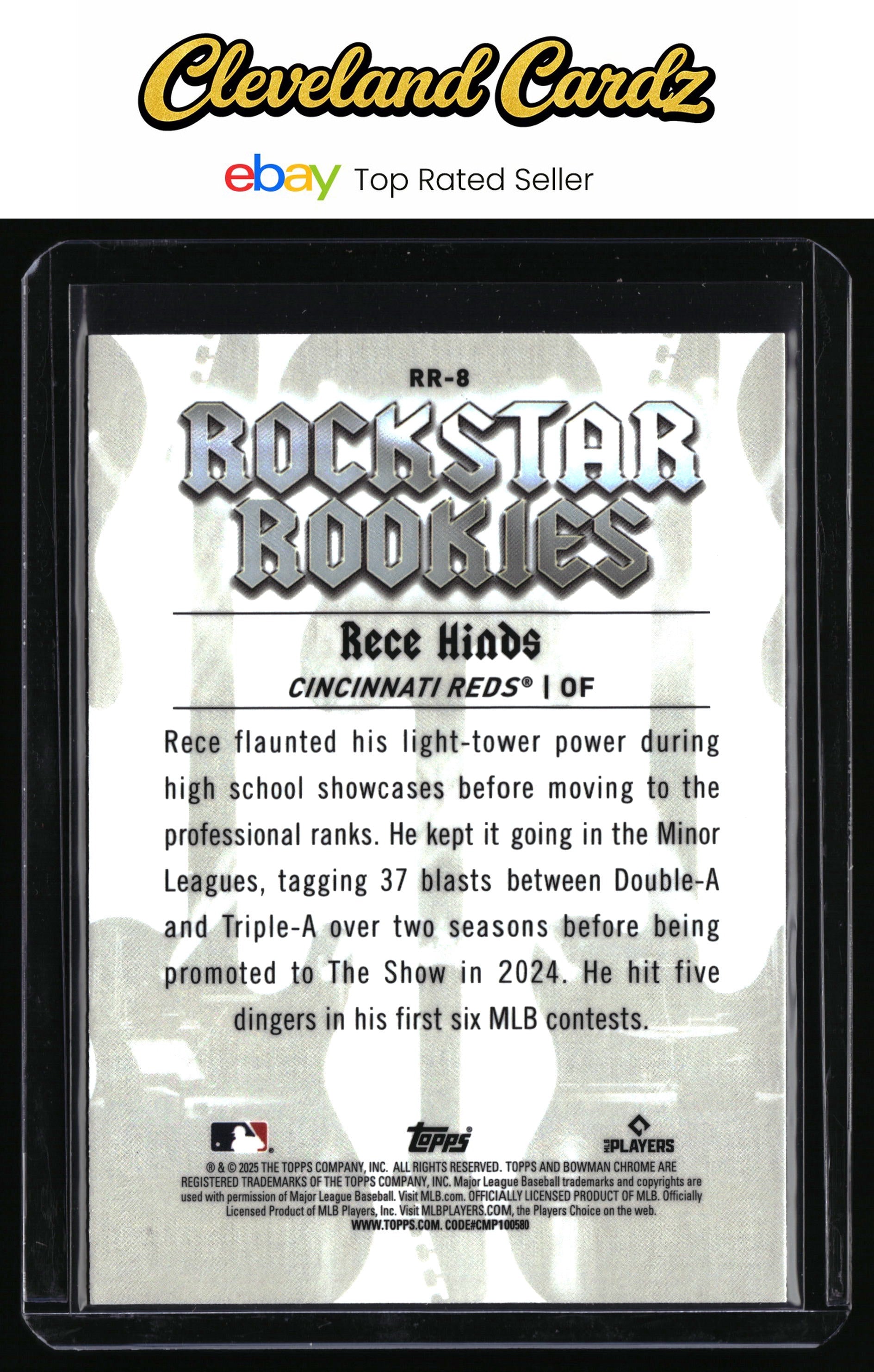 2025 Bowman #RR-8 Rece Hinds Rockstar Rookies