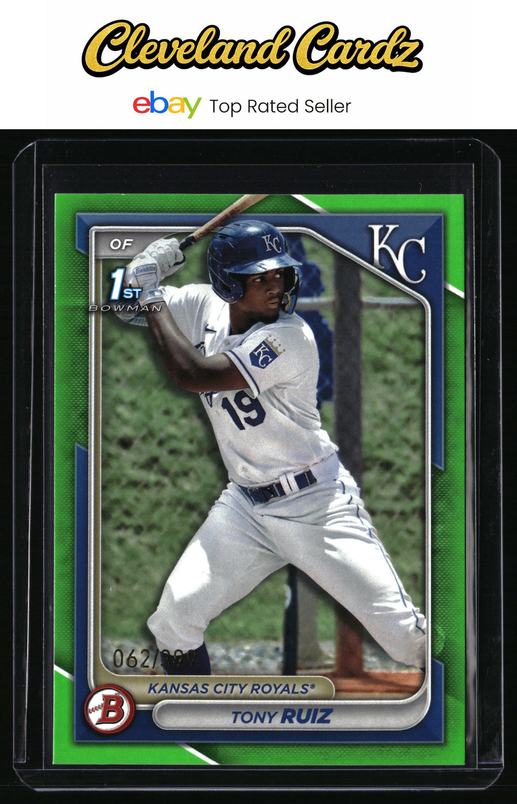 2024 Bowman #BP-80 Tony Ruiz Prospects Neon Green #/399