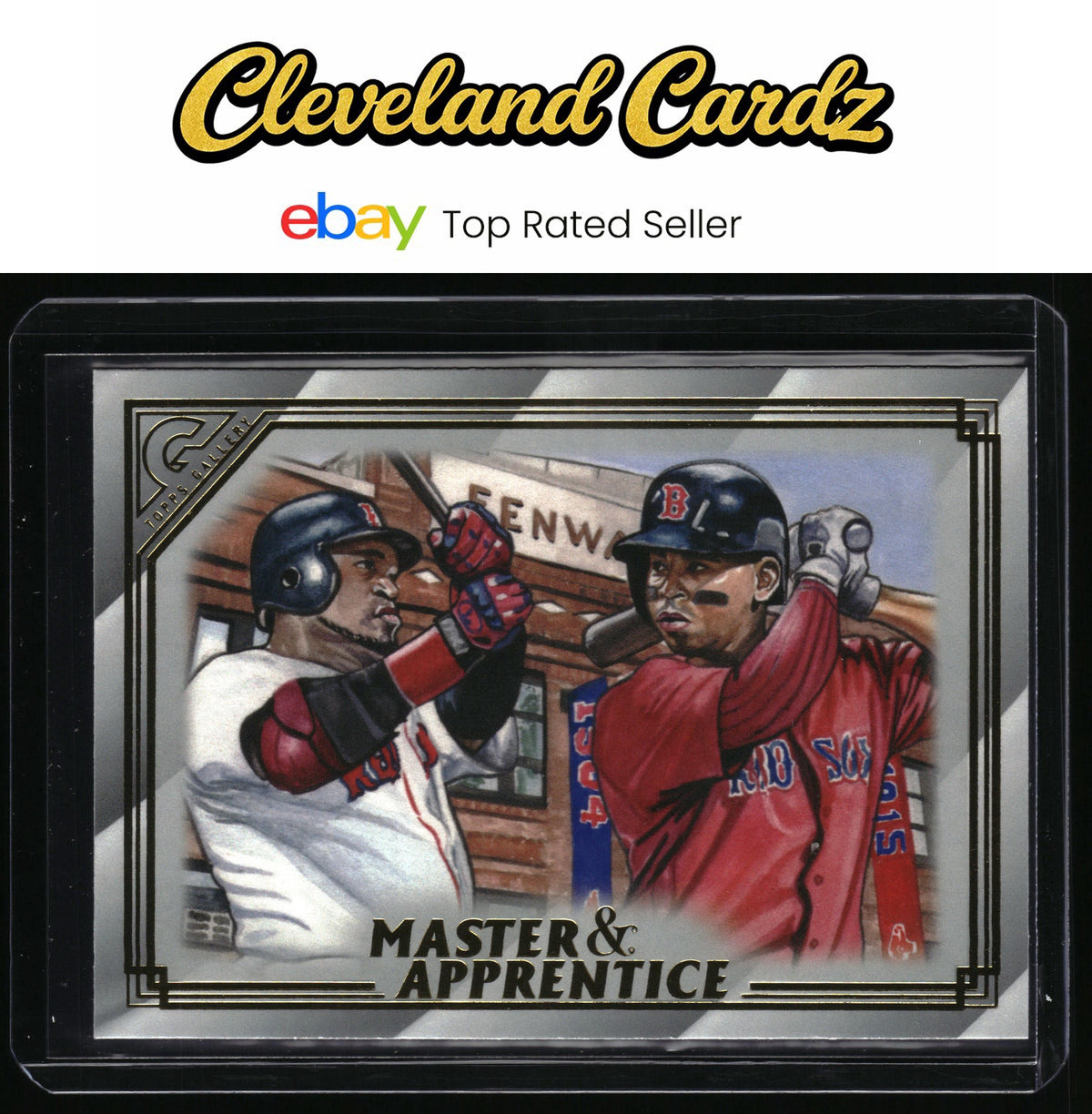 2020 Topps Gallery #MA-2 David Ortiz / Rafael Devers Master & Apprentice