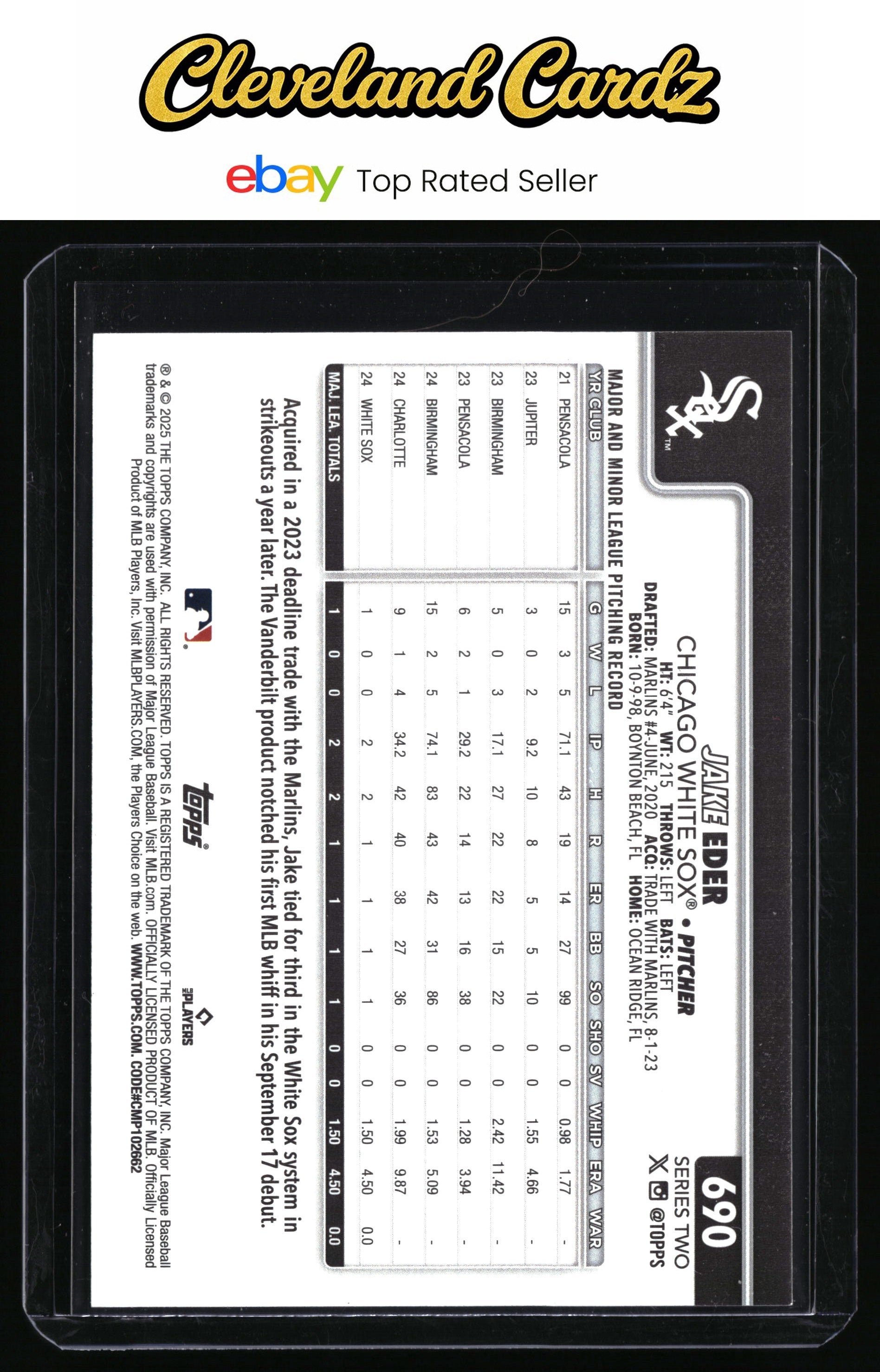 2025 Topps #690 Jake Eder Holiday