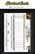 2025 Topps #542 Nick Gonzales Holiday