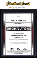 2023 Topps #TLP-NA Nolan Arenado Commemorative Team Logo Patches
