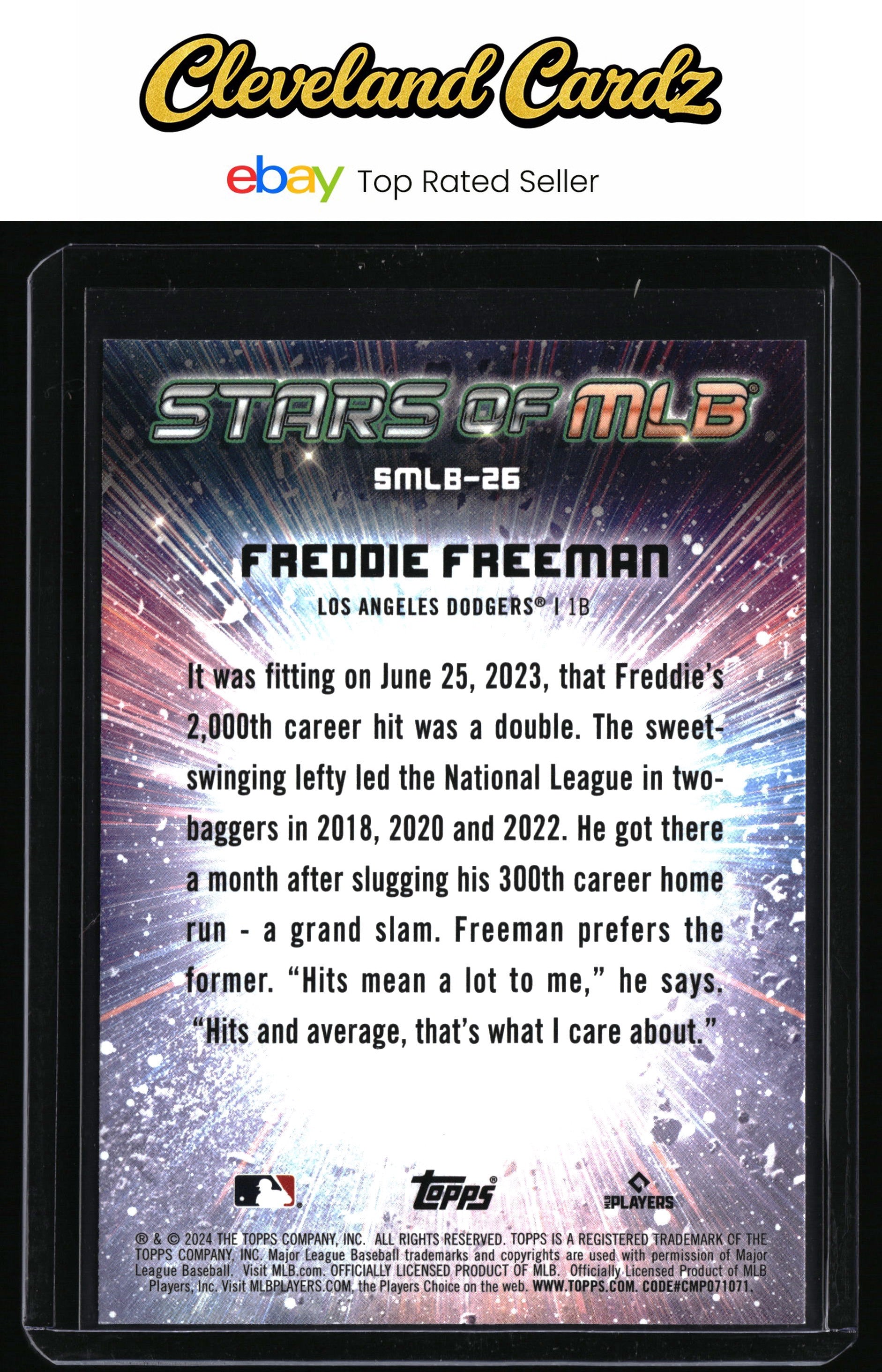 2024 Topps #SMLB-26 Freddie Freeman Stars of MLB