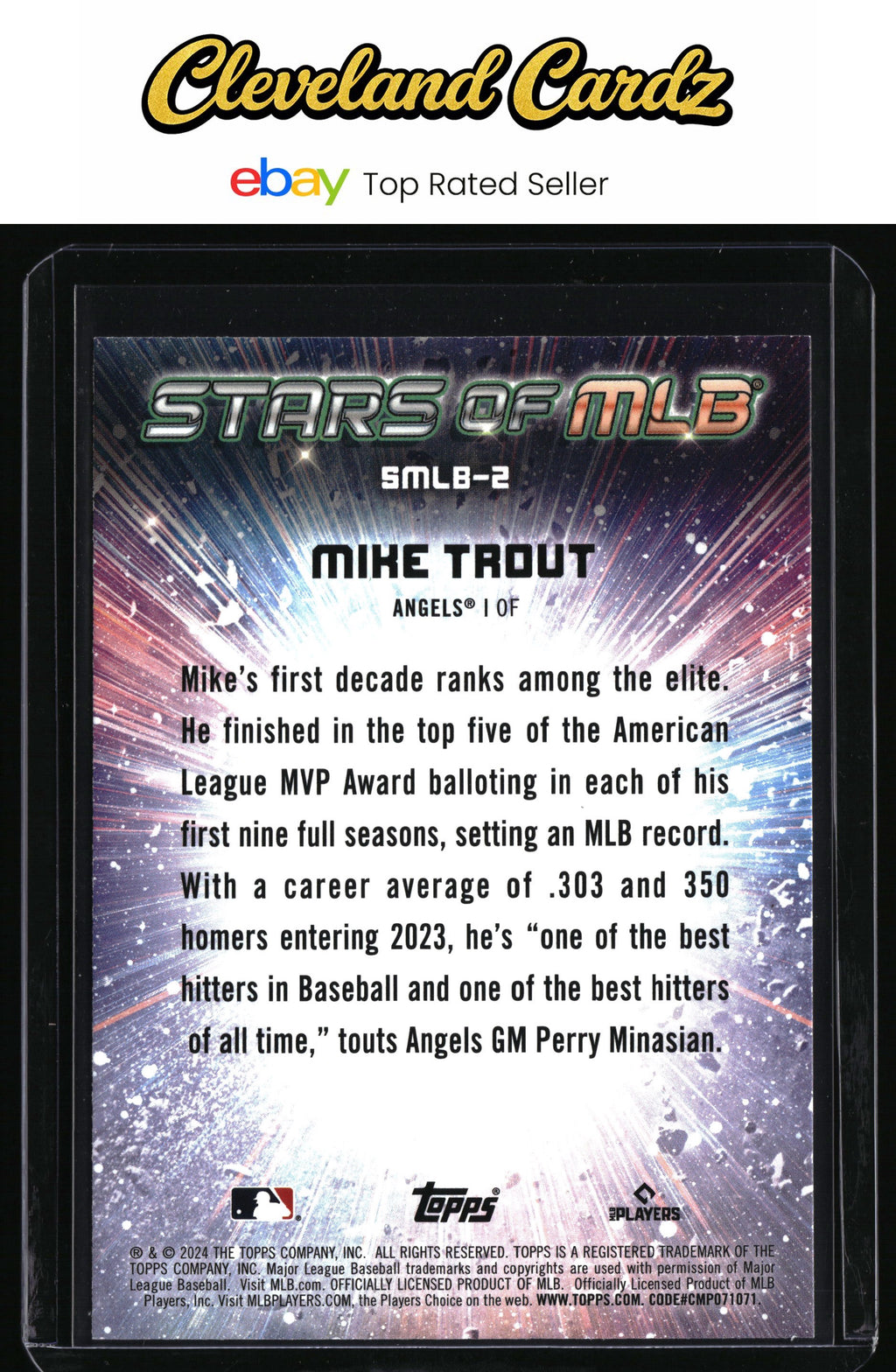 2024 Topps #SMLB-2 Mike Trout Stars of MLB