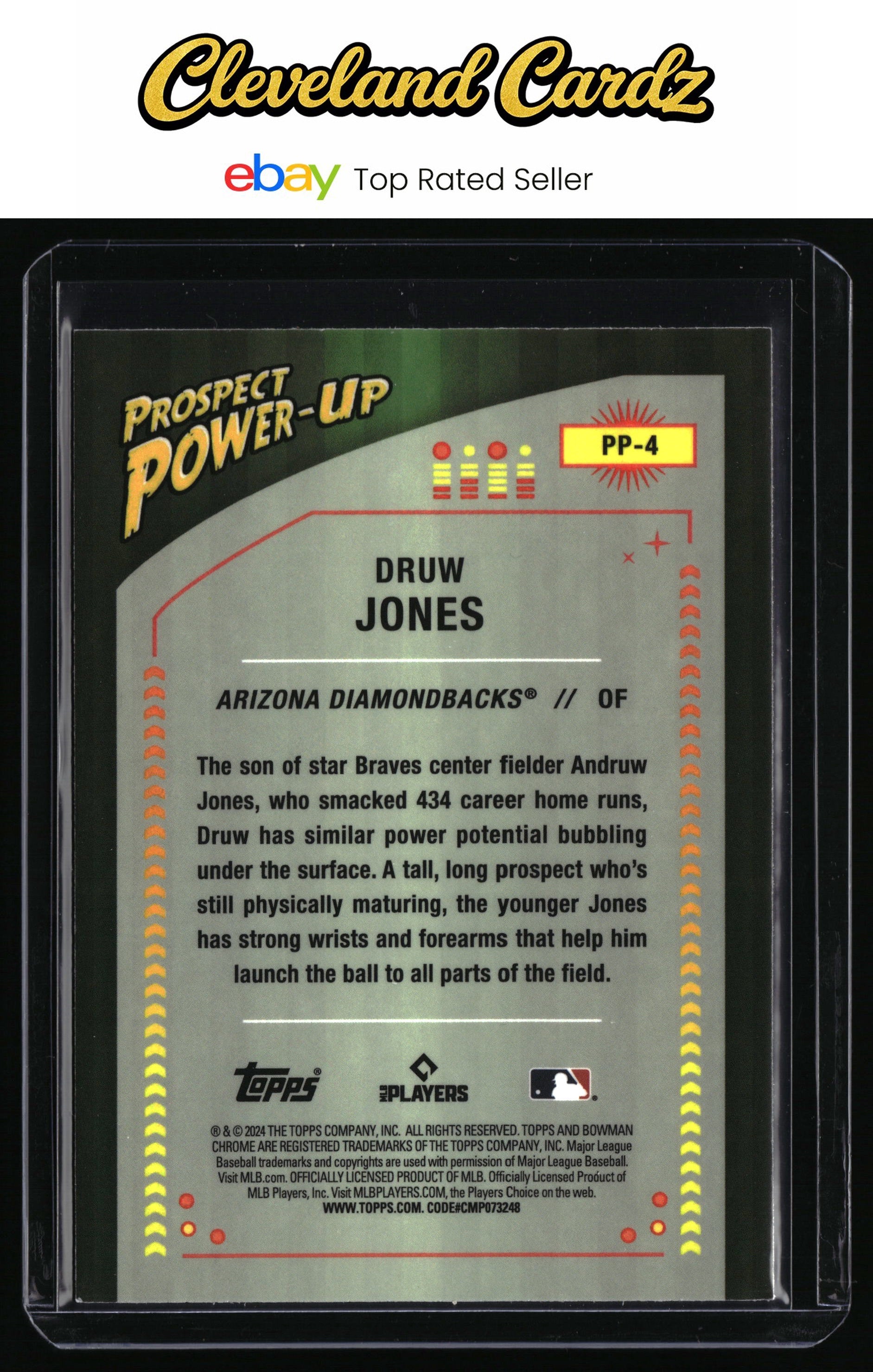 2024 Bowman #PP-4 Druw Jones Prospect Power-Up
