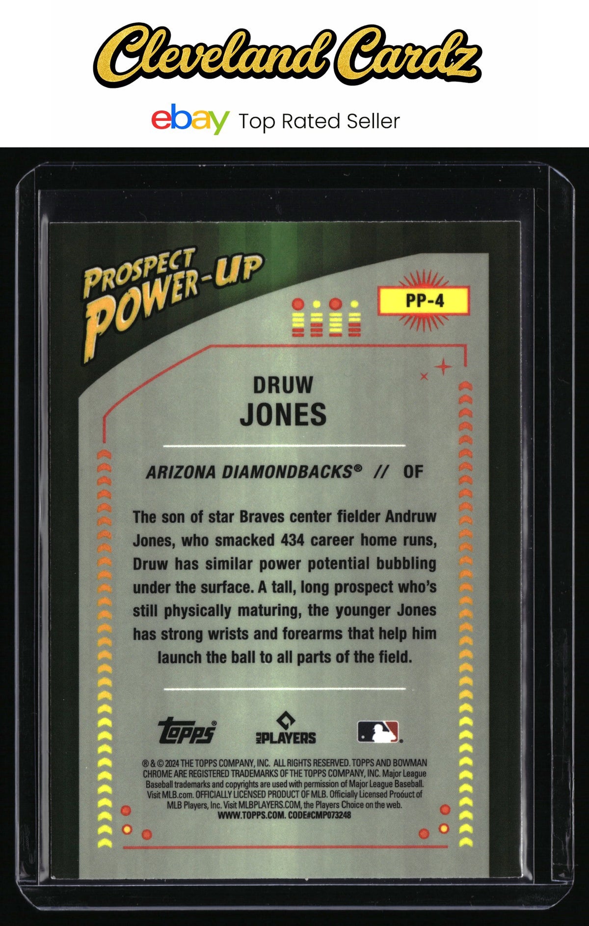 2024 Bowman #PP-4 Druw Jones Prospect Power-Up