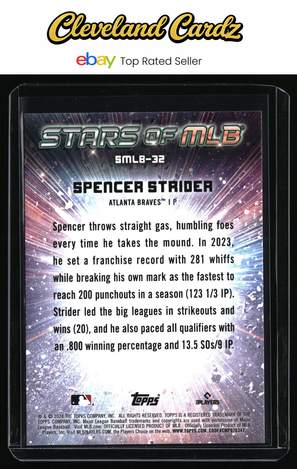 2024 Topps #SMLB-32 Spencer Strider Stars of MLB