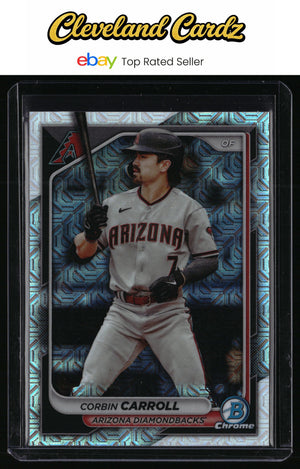 2024 Bowman #25 Corbin Carroll Chrome Mojo Refractors