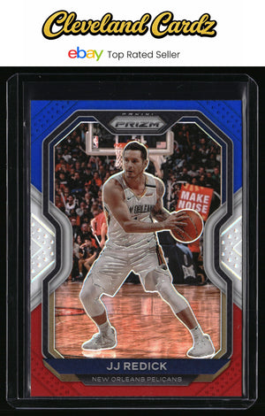2020-21 Panini Prizm #184 JJ Redick Red, White and Blue Prizms
