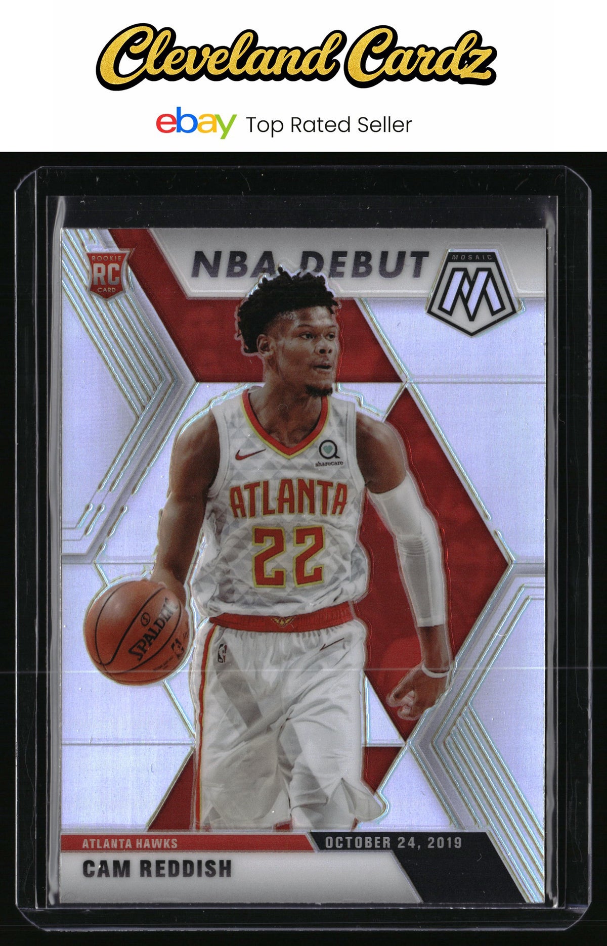 2019-20 Panini Mosaic #271 Cam Reddish Silver Prizm