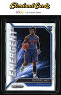 2020-21 Panini Prizm #4 Saddiq Bey Emergent Prizms Silver