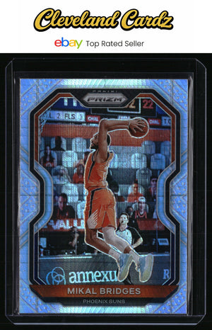 2020-21 Panini Prizm #204 Mikal Bridges Hyper Prizms
