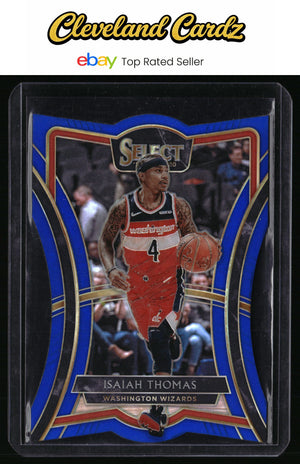 2019-20 Panini Select #110 Isaiah Thomas Blue Prizms Die Cut #/249