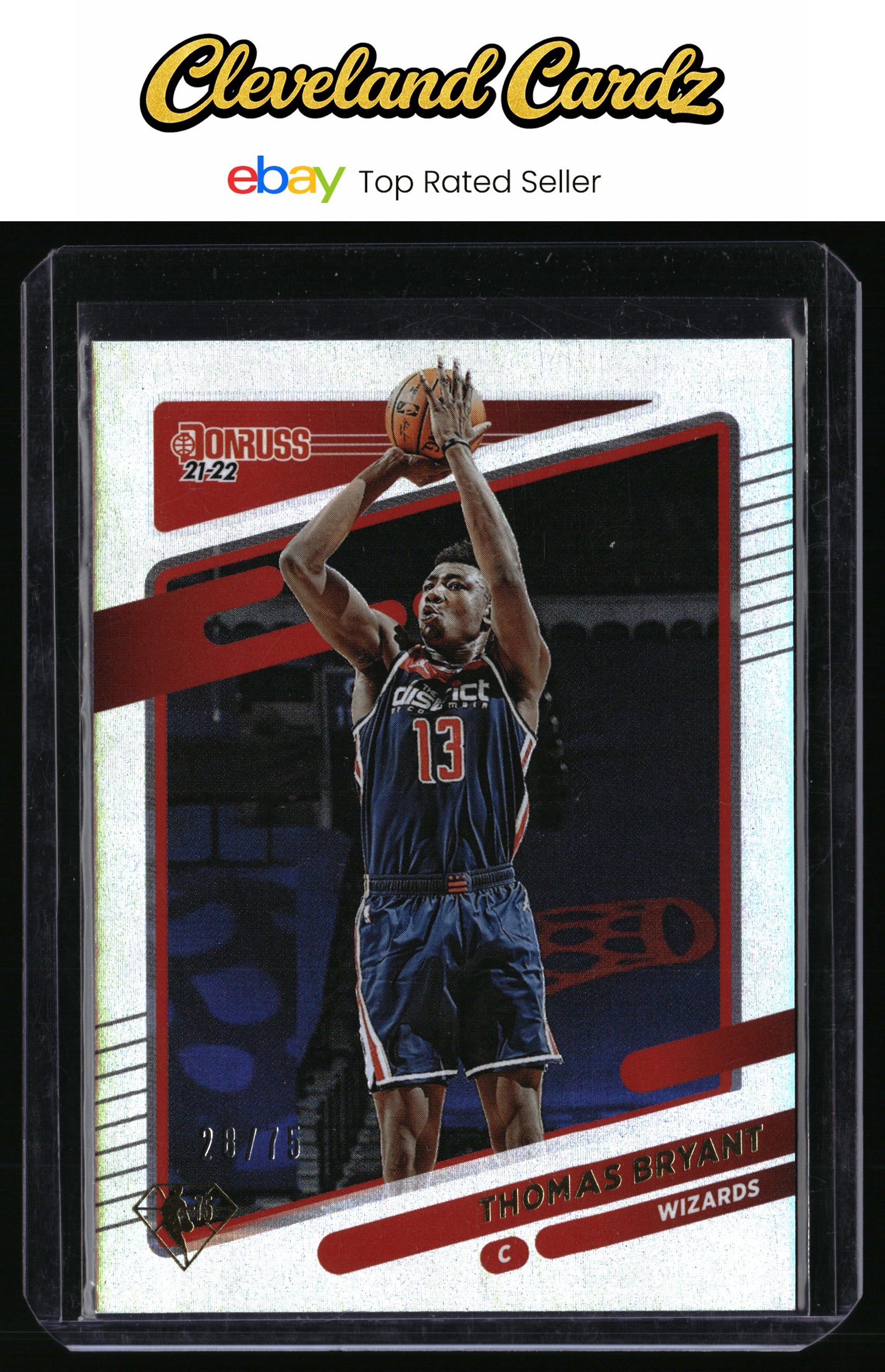 2021-22 Donruss #7 Thomas Bryant 75th Anniversary #/75