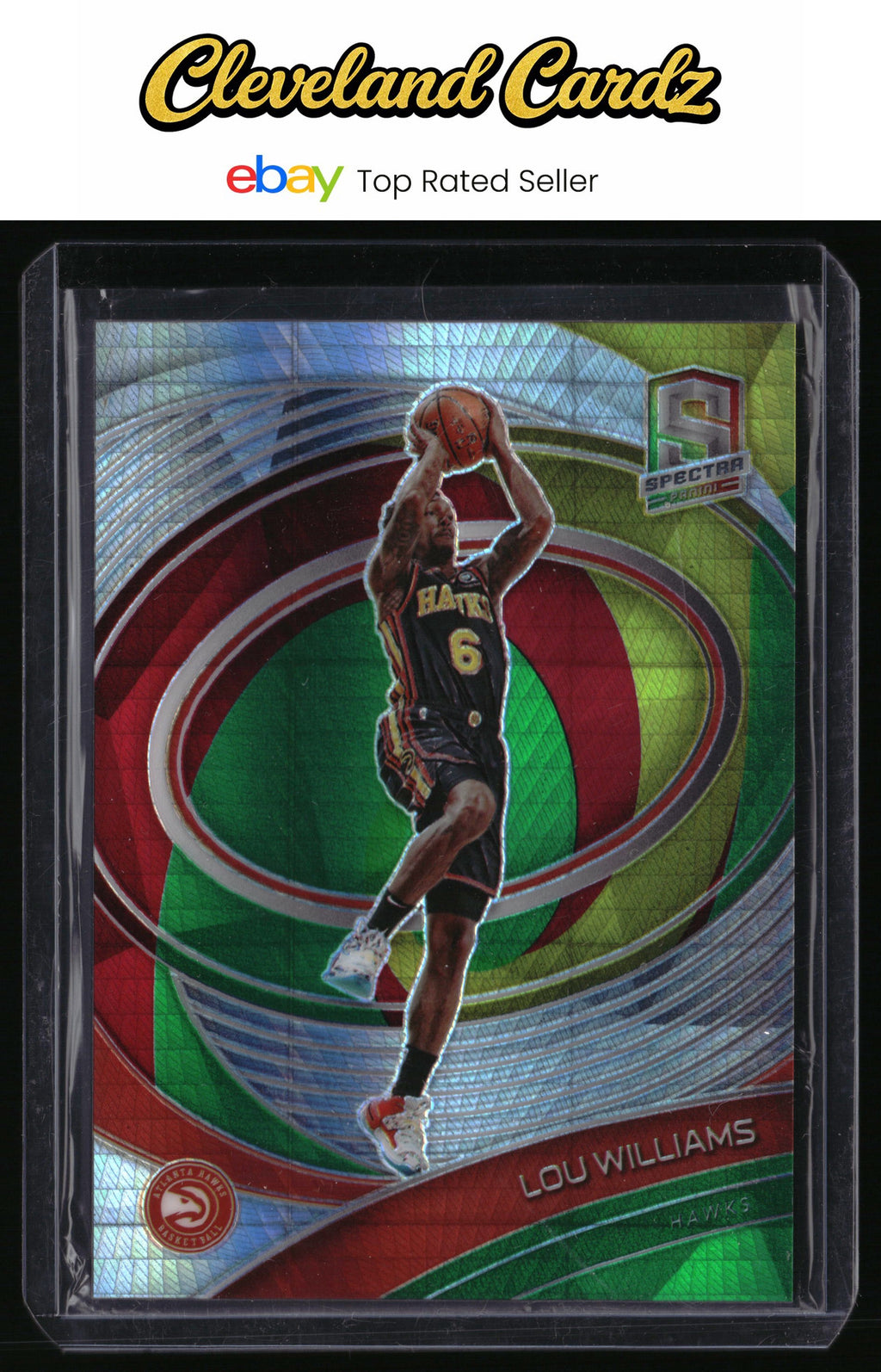 2020-21 Panini Spectra #83 Lou Williams Asia Red Yellow Green #/75