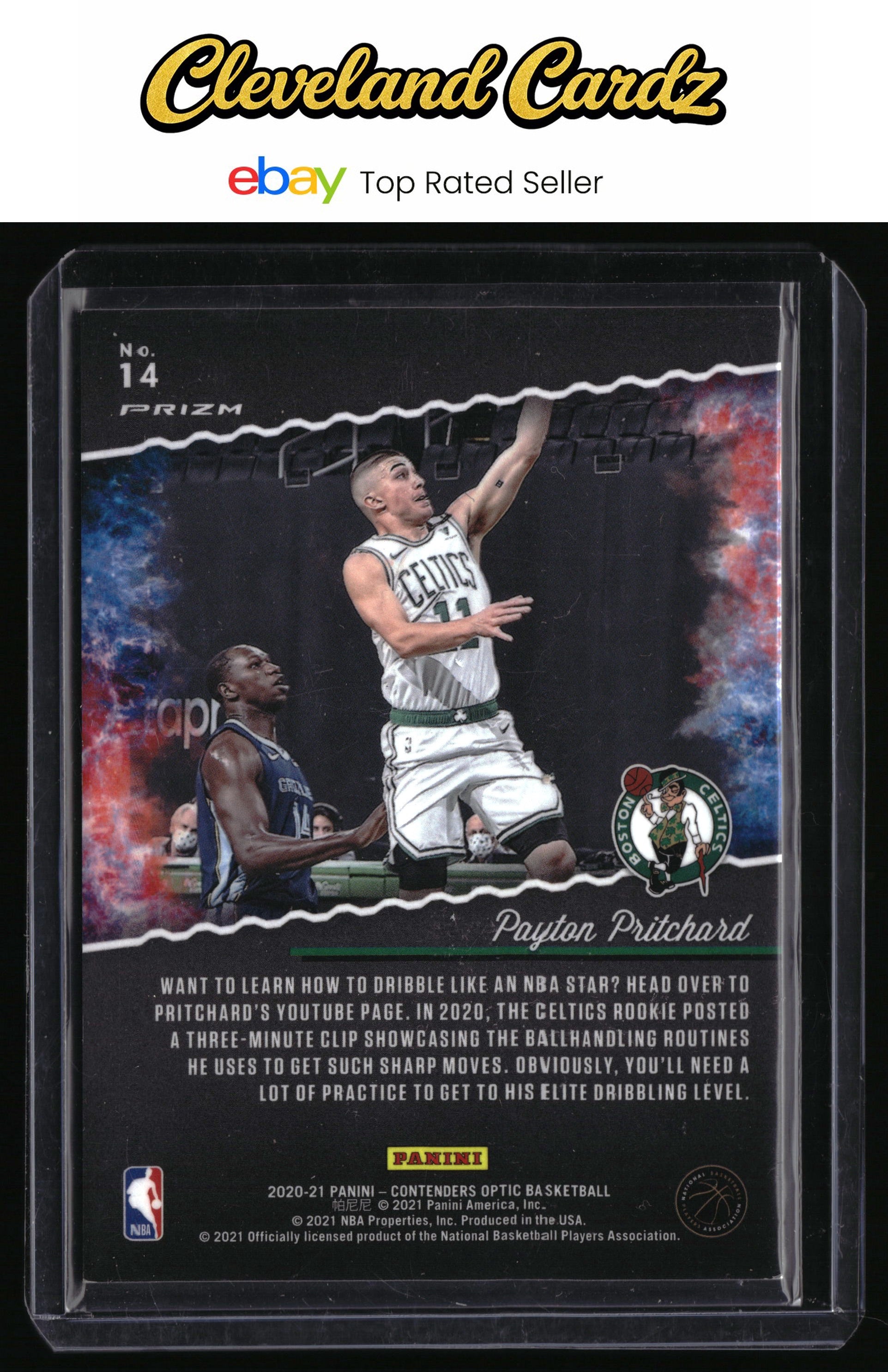 2020-21 Panini Contenders Optic #14 Payton Pritchard Hoop Dreams