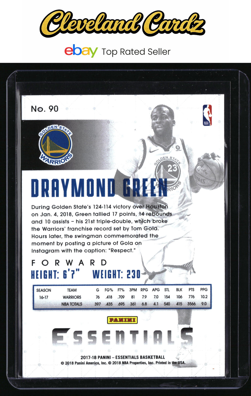 2017-18 Panini Essentials #90 Draymond Green