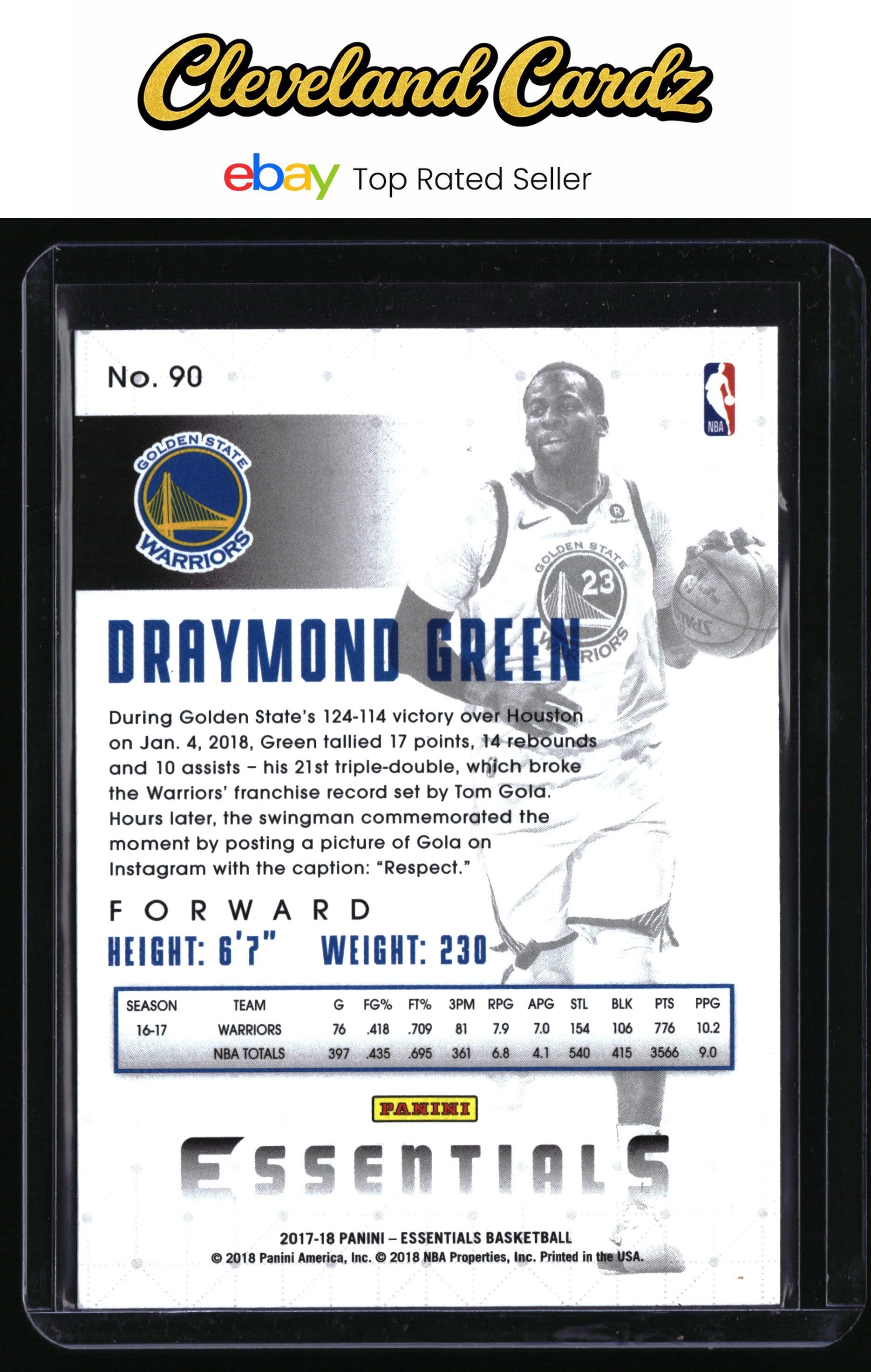 2017-18 Panini Essentials #90 Draymond Green