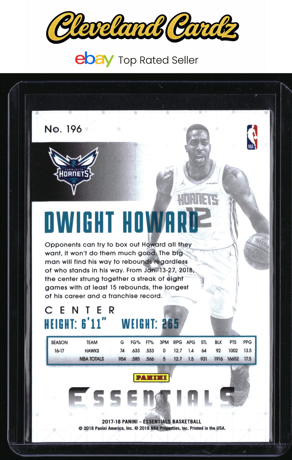 2017-18 Panini Essentials #196 Dwight Howard