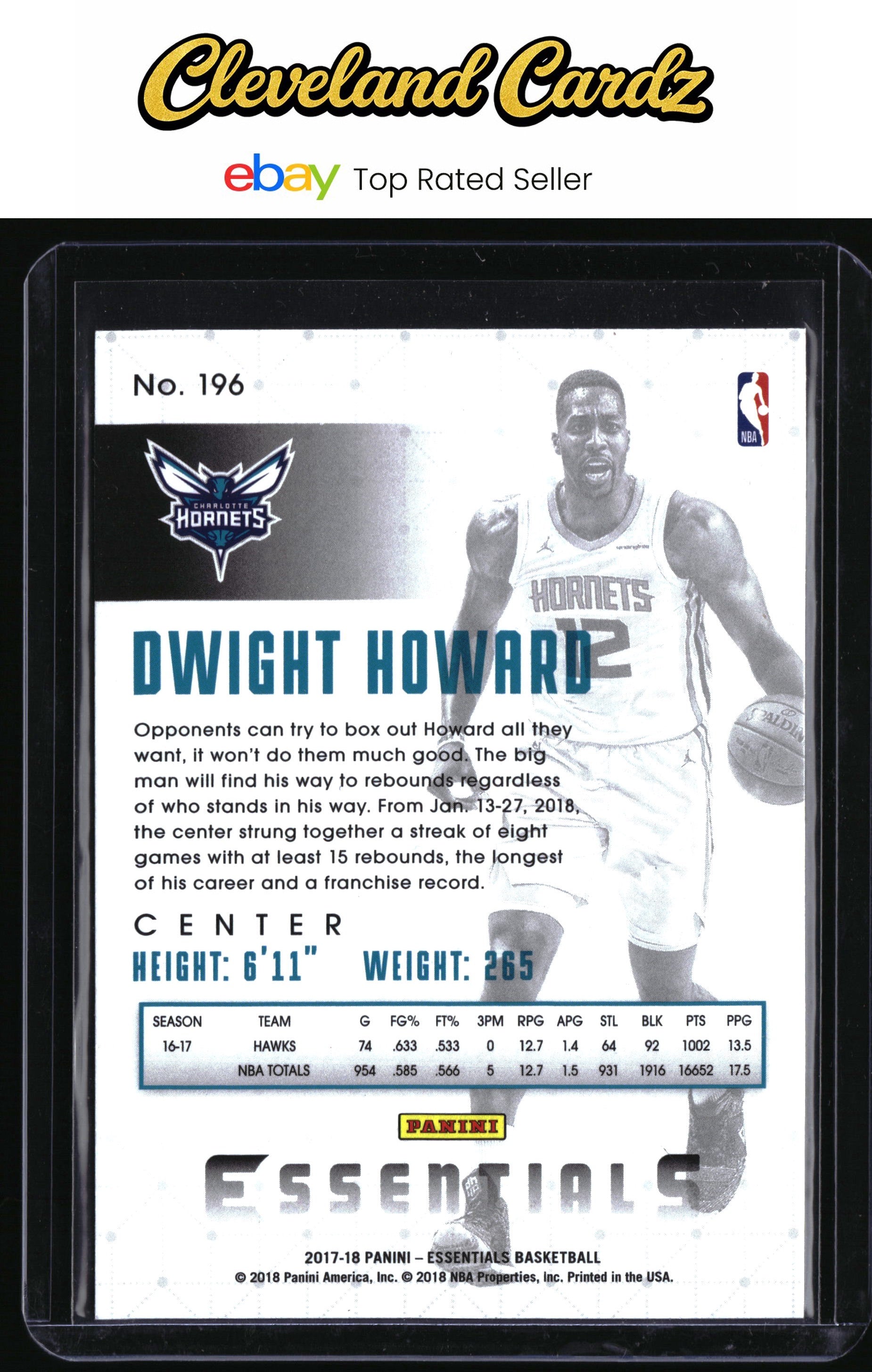 2017-18 Panini Essentials #196 Dwight Howard