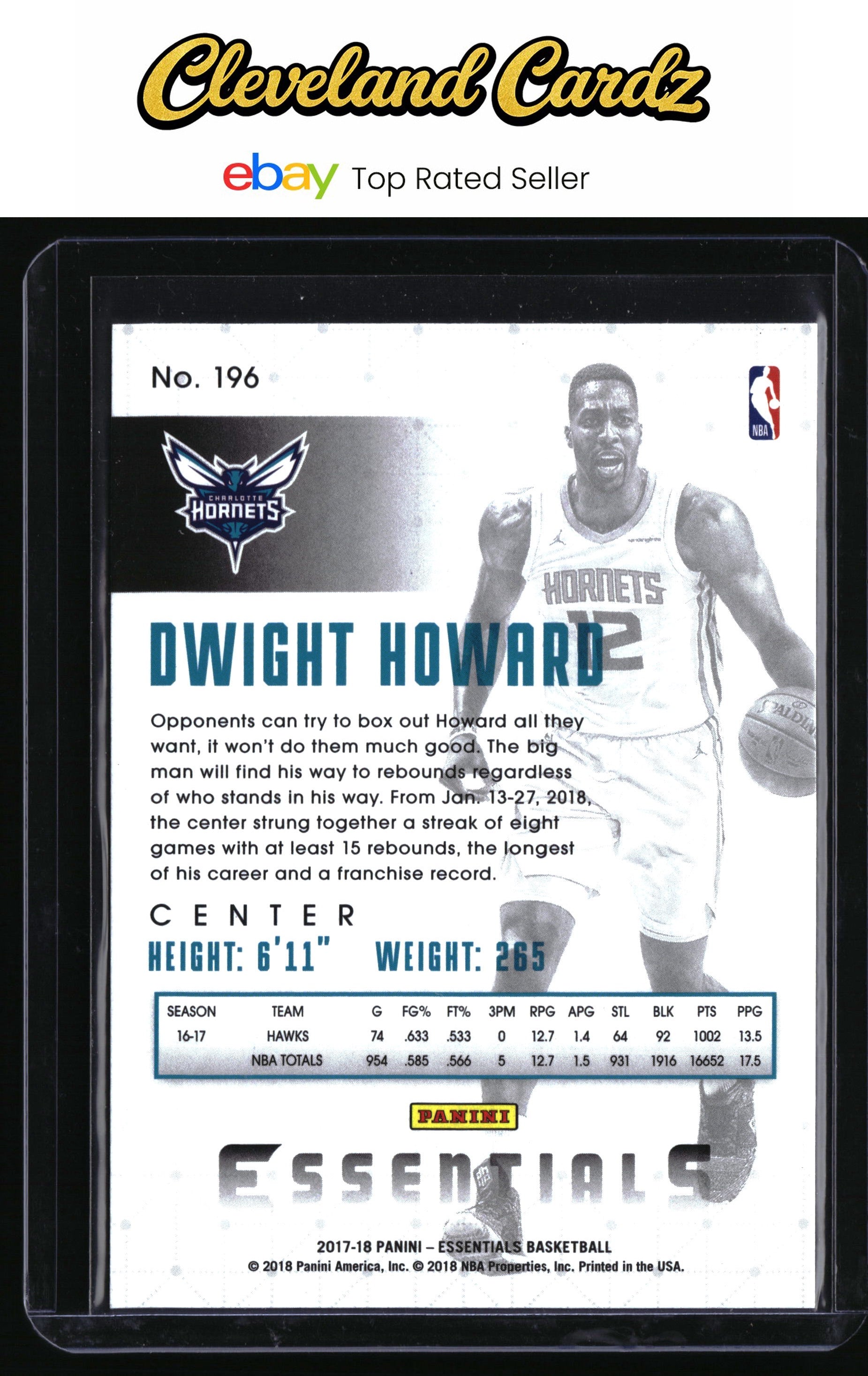 2017-18 Panini Essentials #196 Dwight Howard