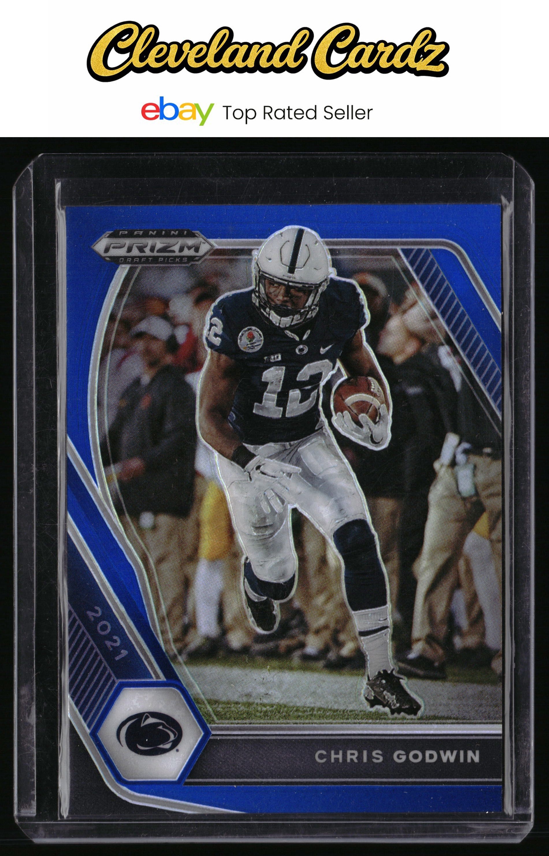 2021 Panini Prizm Draft Picks Collegiate #65 Chris Godwin Blue #/199