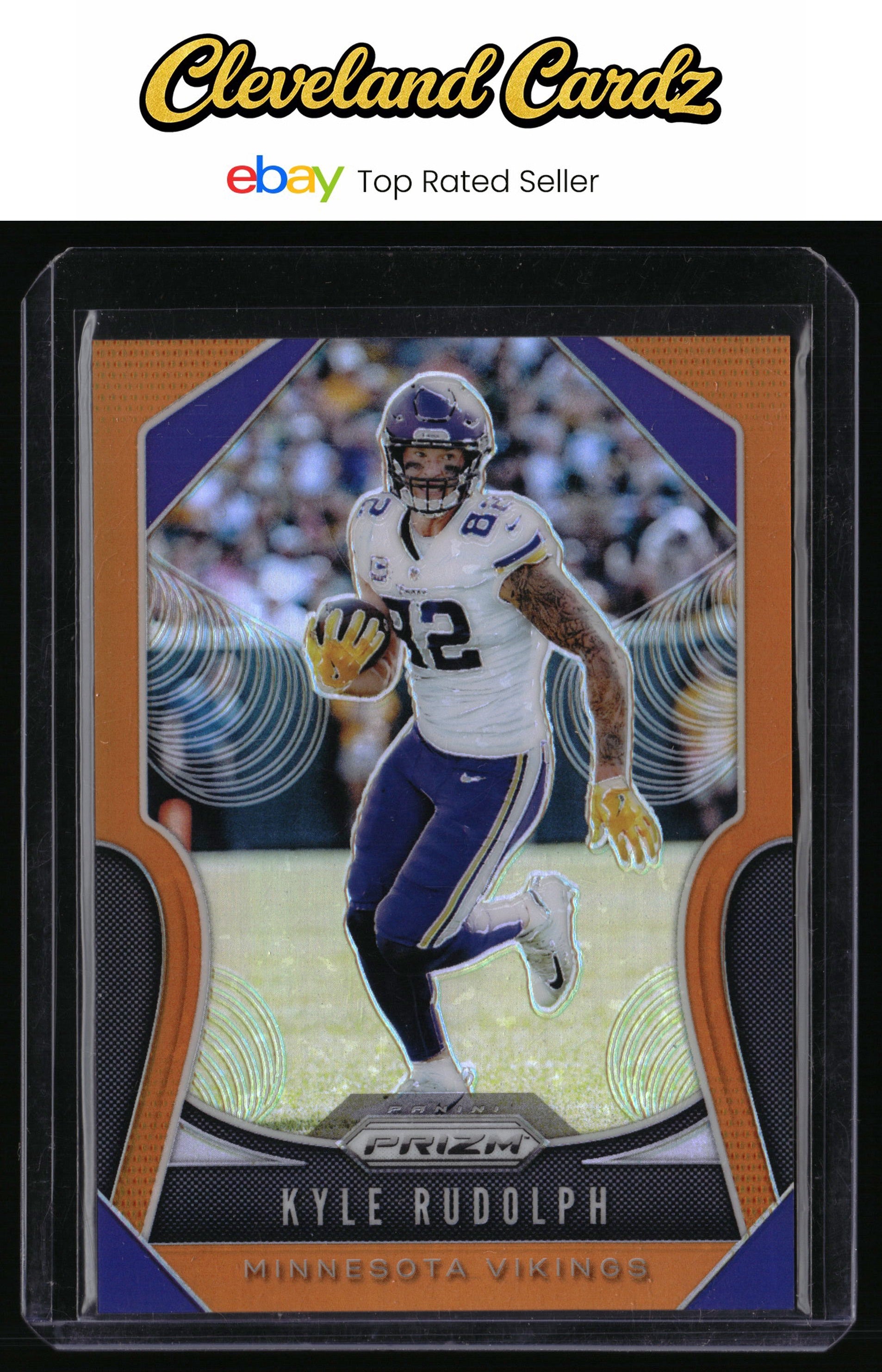 2019 Panini Prizm #126 Kyle Rudolph Orange #/249