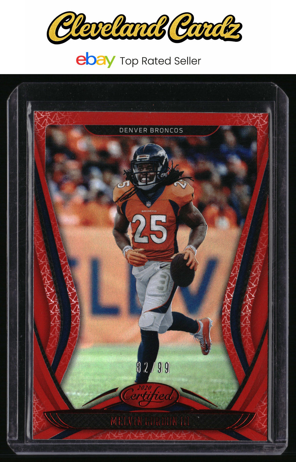 2020 Panini Certified #53 Melvin Gordon III Mirror Red #/99